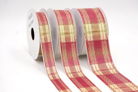 Beeren- und Beige-Faded Plaid-Ribbon_AI